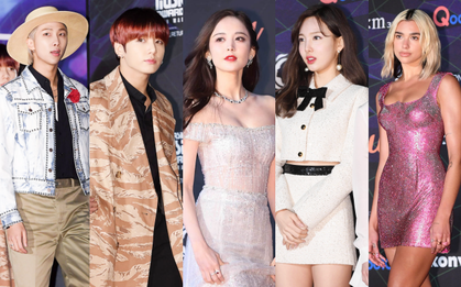 Siêu thảm đỏ MAMA 2019 quy tụ 75 siêu sao: BTS gây náo loạn với style cực lạ, Na Trát "đè bẹp" Dua Lipa bốc lửa, TWICE, GOT7
