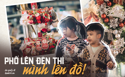 Đến hẹn lại lên: Phố Hàng Mã trang hoàng sáng rực nửa tháng trước Noel, thời điểm này là hoàn hảo để check-in vì cực vắng người