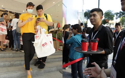 UNIQLO Đồng Khởi khai trương: dân tình xếp hàng ngày một đông, dự là tới tối sẽ "vỡ trận"