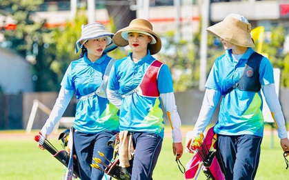 Nhan sắc nữ VĐV bóng rổ Việt Nam chuyển sang bắn cung, giành HCV SEA Games ngay lần đầu tham dự
