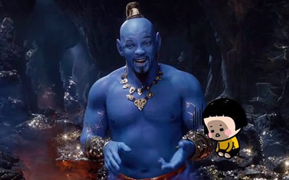 Biết trước sẽ xấu, nhưng tạo hình Thần Đèn của Will Smith trong "Aladdin" vẫn gây sốc vì không khác gì xì trum