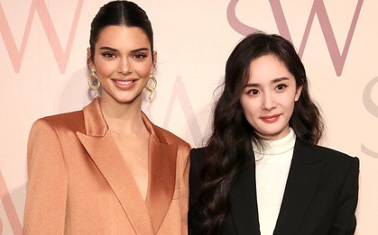 Khoảnh khắc Dương Mịch - Kendall Jenner chung 1 khung hình: Đẳng cấp 2 mỹ nhân hàng đầu không ai chịu kém ai!