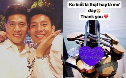 Tư Dũng - Trọng Ỉn đang "yêu xa", fan thấy thế liền tặng luôn chiếc móc khoá tình yêu để hâm nóng tình cảm