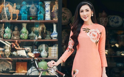 Á hậu Tú Anh say mê các lễ hội Hà Nội