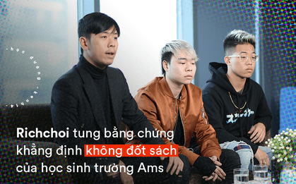 Nhóm nhạc của Richchoi khẳng định không đốt sách của học sinh; con trai bảo vệ dẫn vào trường quay MV