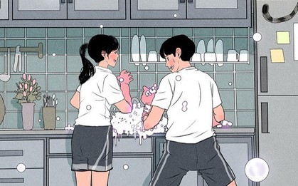 Bộ tranh: Một mình không sao nhưng thật tốt khi có một người để quấn quít cạnh bên