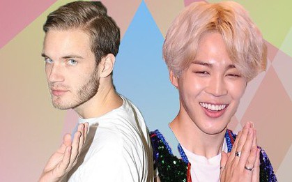 "Ông hoàng YouTube" PewDiePie công khai là fan BTS, phát cuồng với má lúm đồng tiền của Jimin