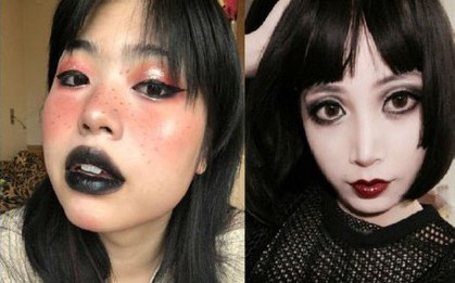 Giới trẻ Trung Quốc chuyển sang makeup môi thâm, mắt đậm để thể hiện sự tự do trong thời trang