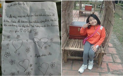 Bé gái viết thư xin tiền mẹ đi chơi khiến dân mạng tan chảy: "Mẹ cho con bao nhiêu cũng được, mẹ để vào trong túi này nha"