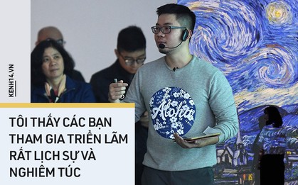 Check-in thì đã sao, chính diễn giả tại triển lãm Van Gogh ở VCCA cho biết: "Tôi thấy các bạn tham gia rất lịch sự và nghiêm túc"