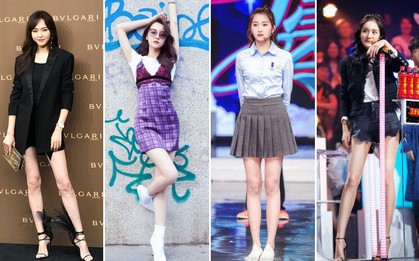 Bí quyết nào giúp các mỹ nhân Cbiz sở hữu được đôi chân vừa thon dài vừa thẳng tắp?