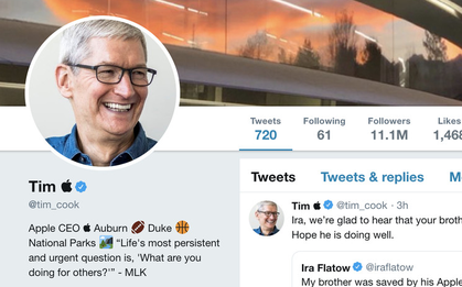 Bị Tổng thống Trump gọi nhầm là "Tim Apple", CEO Tim Cook lên Twitter đổi tên y hệt luôn cho nóng