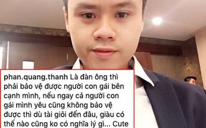 Phan Thành đăng status: "Đàn ông phải bảo vệ được người con gái bên cạnh mình", fan Midu vào xéo xắt: Anh làm được điều đó chưa anh?