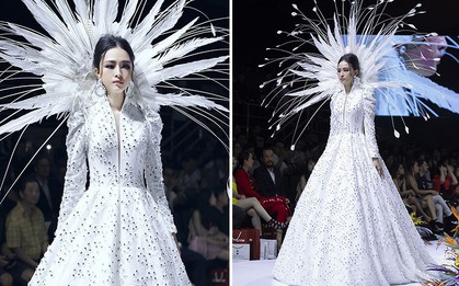 Tuần lễ thời trang: Trương Hồ Phương Nga bất ngờ làm vedette nhưng gây trầm trồ nhất chính là nhan sắc nghiêng nước nghiêng thành