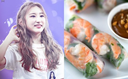 Không ngờ "thánh nhảy" Chaeyeon của IZ*ONE lại thích món gỏi cuốn Việt Nam đến thế này