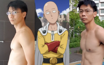 Thanh niên Singapore "lại dáng" body 6 múi nhờ tập luyện theo “Thánh Phồng Tôm” Saitama trong 30 ngày