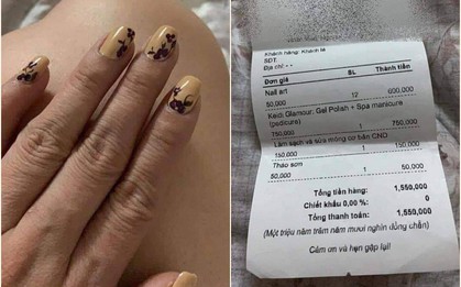 Khách lên mạng than bộ móng gần 2 triệu quá đắt, chủ tiệm nail lên tiếng: "Lúc làm thì khen, sao về lại chê?"