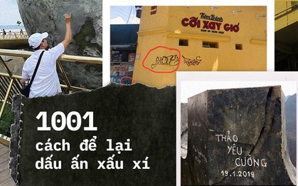 1001 cách "đánh dấu lãnh thổ" không giống ai của giới trẻ khi đi du lịch: Có nơi còn bị vẽ bậy năm lần bảy lượt!
