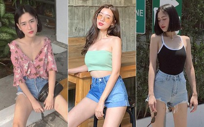 Chỉ 1 chiếc quần mà mix được tới 5 kiểu, jean shorts chính là item "đinh" của các nàng trong dịp nghỉ lễ