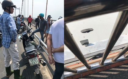 Nam thanh niên say rượu, bỏ lại đôi dép và xe máy trên cầu Thuận Phước rồi... đi bộ về nhà ngủ