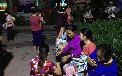 Cháy phòng chứa đồ ở viện nhi Trung ương, nhiều cha mẹ bồng bế con chạy tán loạn