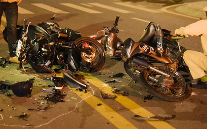Đà Lạt: Hai xe máy vỡ nát sau cú đấu đầu với tốc độ cao, một người đàn ông tử vong