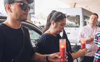 NSND Hồng Vân nhận di ảnh, thi hài cố nghệ sĩ Anh Vũ đưa về tới sân bay Tân Sơn Nhất