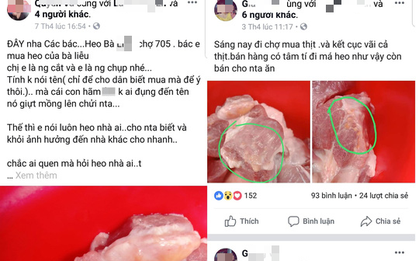 Cho rằng bị vu khống bán thịt heo bệnh, tiểu thương cầu cứu công an