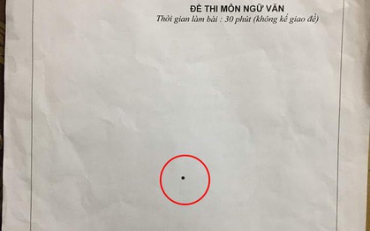 Xuất hiện đề Văn siêu thách thức chỉ có... một "dấu chấm", học sinh hoang mang 1 thì dân mạng hoang mang 10