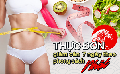 Thực đơn 7 ngày giảm cân theo cách của phụ nữ Nhật