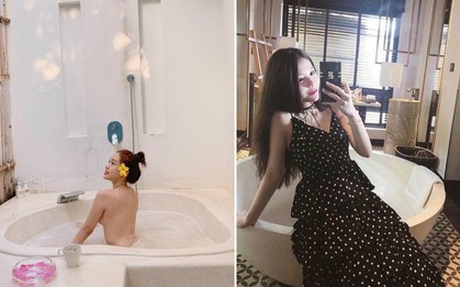 Khi bồn tắm là phụ kiện đọ độ "chanh xả" của hot girl: Người hở bạo, kẻ kín đáo nhưng vẫn khó phân định ai sexy hơn