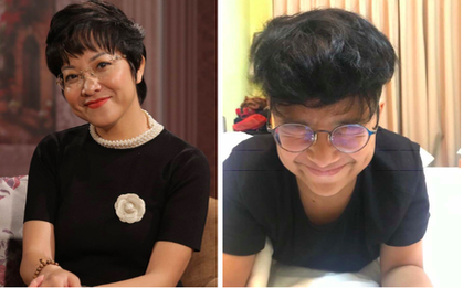 Phản ứng bất ngờ của MC Thảo Vân khi con trai khoe bảng điểm toàn 6