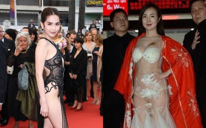 Gọi tên phong cách mà Ngọc Trinh chọn đi Cannes: Nếu không phải giống Can Lộ Lộ, Cannes Lộ Lộ thì cũng là Trinh Lộ Lộ