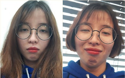 Gái xinh nhận về kết quả thê thảm khi cắt tóc vì thất tình, dân mạng chép miệng: Thấy cũng tội mà thôi vẫn cười!