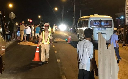 Va chạm với xe tải, 2 vợ chồng chạy xe máy tử vong thương tâm