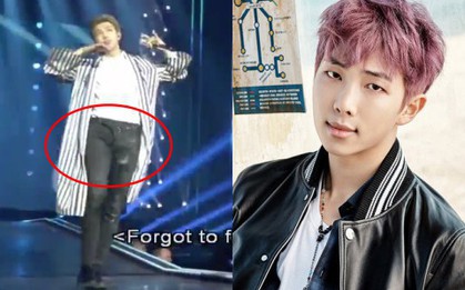 Trưởng nhóm RM (BTS) đúng là "nặng nợ" với cái quần: Hết quên kéo khoá, giờ lại không thèm cài thắt lưng