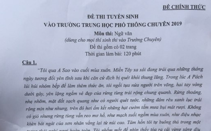 Nhận định đề thi lớp 10 môn Ngữ Văn trường chuyên Đại học Sư phạm: Dễ bất ngờ, không có gì đánh đố