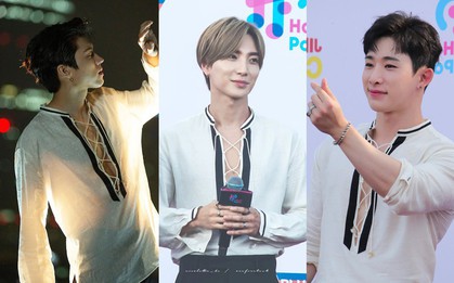 5 idol Hàn cùng mê chiếc áo xẻ sâu khoe ngực, cá biệt có 2 người còn "đụng hàng" luôn trên thảm đỏ