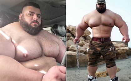 Vận động viên cử tạ được mệnh danh người khổng lồ Hulk của Iran, cân nặng bằng cá voi sát thủ