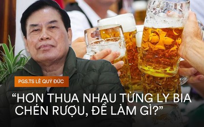 PGS.TS Lê Quý Đức: "Ở khía cạnh đạo đức, văn hóa ép bia rượu là một tập tục lạc hậu và dã man"