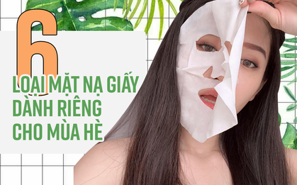 6 loại mặt nạ giấy giúp thu nhỏ lỗ chân lông dành riêng cho mùa hè