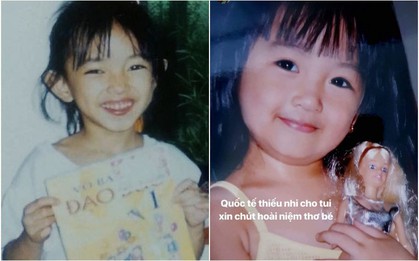 Tích cực khoe ảnh hồi bé, dàn hot girl này khẳng định 1 điều: Gen đẹp đã ăn vào máu thì thời gian có khắc nghiệt đến đâu cũng... chào thua!