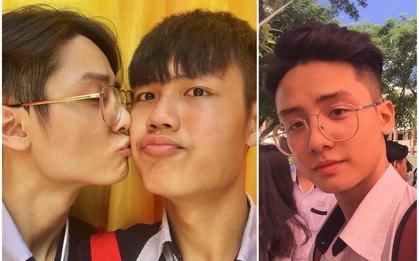 Bức ảnh 2 nam sinh điển trai sinh năm 2001 hôn má nhau âu yếm có gì hot mà dân mạng rần rần vậy?