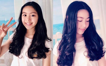 Cô con gái lớn xinh như Hoa hậu của MC Quyền Linh gây trầm trồ khi tự cắt tóc và uốn xoăn đẹp “chuẩn salon”