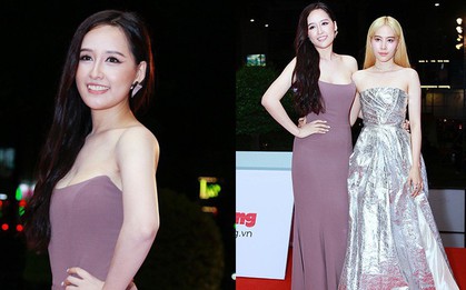 Chắc vì muốn nhường hết spotlight cho đàn em mà Mai Phương Thúy mới “diễu” mẫu đầm này đi sự kiện