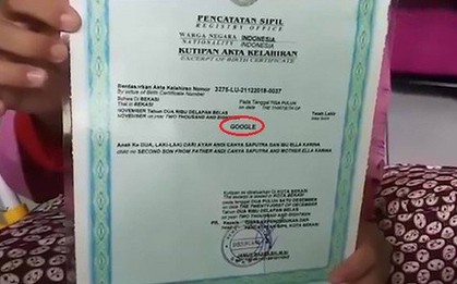 Đẻ con trai mà nghĩ mãi không ra tên, cặp vợ chồng quyết định lấy cái tên độc nhất vô nhị để "cả thế giới ngày nào cũng phải réo gọi con"