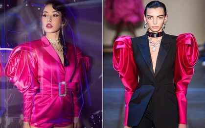 Chi Pu lên đồ đúng kiểu "Đóa hồng Queen", nhưng dân tình lại thấy bóng dáng của Alexander McQueen