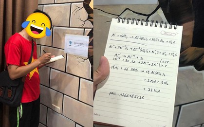 Yêu cầu cân bằng phương trình hoá học mới có pass wifi, dân mạng đồng loạt than thở: Bây giờ mới thấy tầm quan trọng của môn Hoá!
