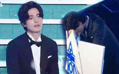 Lee Dong Wook thẫn thờ, gục mặt sau ghế hậu Chung kết "Produce X 101"