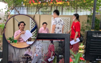 "Về Nhà Đi Con" lộ ảnh hậu trường bố Sơn bị thương chảy máu đầu?